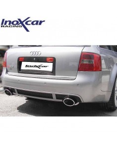 Silencieux échappement arrière D+G Inox sortie Ovale 150x105mm Audi RS6 4l2 V8 2