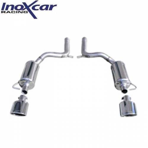 Silencieux échappement arrière D+G Inox sortie Ovale 150x105mm Audi RS6 4F 5l0 V10 Bi-turbo