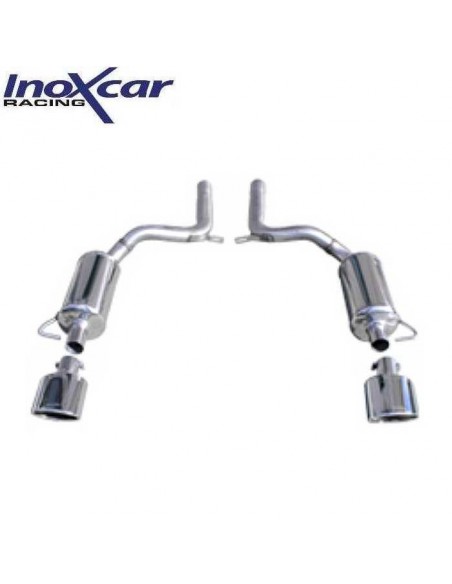 Silencieux échappement arrière D+G Inox sortie Ovale 150x105mm Audi RS6 4F 5l0 V10 Bi-turbo