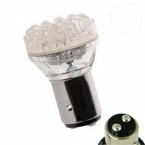 2 Ampoules BAY15D 18 Leds Rouge 12v 21/5w