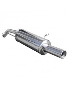 Silencieux échappement Inox 1 sortie Ronde 80mm Citroen DS3 1l6 16v Turbo racing 2