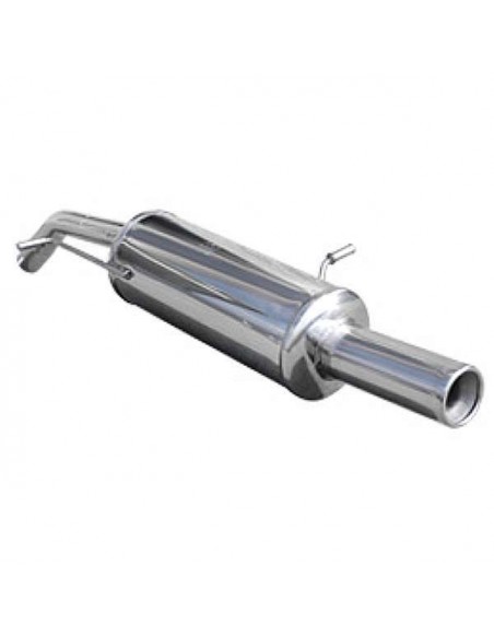 Silencieux échappement Inox 1 sortie Ronde 80mm Citroen DS3 1l6 16v Turbo racing
