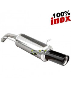 Silencieux échappement Inox 1 sortie X-Race Black 100mm Citroen DS3 1l6 16v Turbo RACING