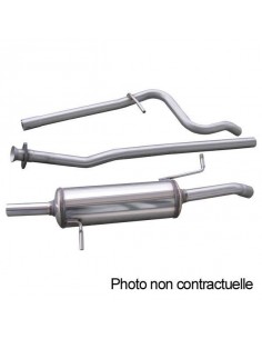 Ligne d'échappement Groupe N Inox pour CITROEN AX 1l4 GT/Sport