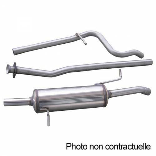 Ligne d'échappement Groupe N Inox pour CITROEN AX 1l4 GT/Sport