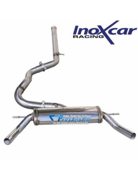 Tube échappement Intermédiaire 63mm + Silencieux arrière Inox sorties D+G Renault Clio 4 1l6 Turbo RS