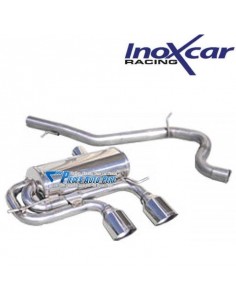 Silencieux échappement arrière Central Inox 2 sorties Racing 102mm Volkswagen Golf 6 R 2l0 TSi 4 Motion