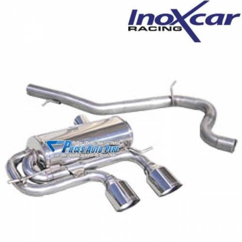 Silencieux échappement arrière Central Inox 2 sorties Racing 102mm Volkswagen Golf 6 R 2l0 TSi 4 Motion