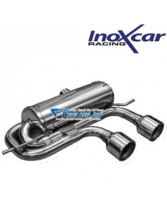 Silencieux échappement Inox 2x1 sortie Ronde 102mm Volkswagen Golf 5 R32