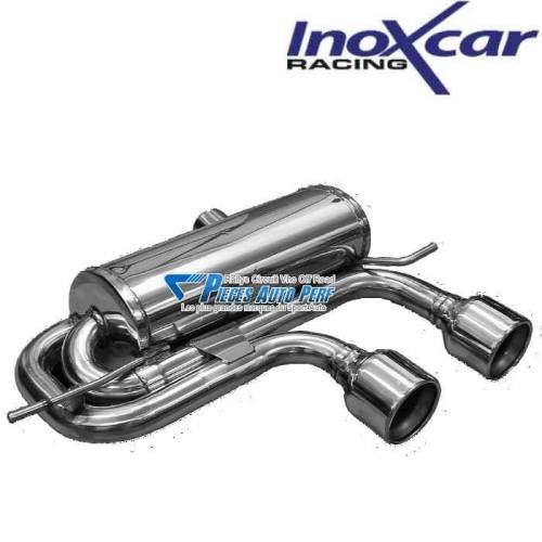 Silencieux échappement Inox 2x1 sortie Ronde 102mm Volkswagen Golf 5 R32