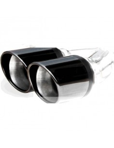 Silencieux échappement Inox 2 sorties X-Race Black diamètre 80mm Fiat Grande Punto 1l4 Abarth T-Jet 2