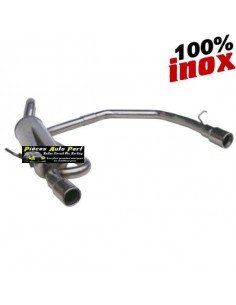 Silencieux échappement Inox 1 sortie D+G diamètre 80mm Fiat Grande Punto 1l9 16v M-Jet