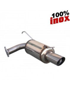 Silencieux échappement arrière Inox 1 sortie Racing Diamètre 90mm MITSUBISHI Lancer Evo 7