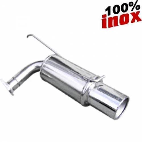 Silencieux échappement arrière Inox 1 sortie Ronde Diamètre 120mm MITSUBISHI Lancer Evo 7