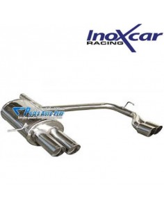 Silencieux échappement Inox 2x2 sorties D+G Racing diamètre 80mm Peugeot 208 1l6 16v GTi Turbo 200cv