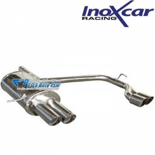 Silencieux échappement Inox 2x2 sorties D+G Racing diamètre 80mm Peugeot 208 1l6 16v GTi Turbo 200cv