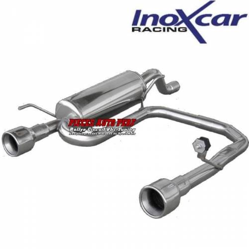 Silencieux échappement Duplex Inox 1 sortie Ronde D+G diamètre 102mm Alfa Romeo Mito 1l4 TB 155cv