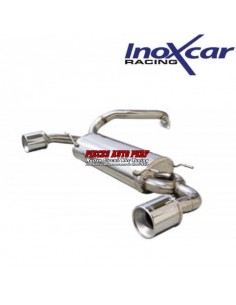 Silencieux échappement Inox 1 sortie Ronde Mega D+G 120mm Mazda 3 2l3 Turbo Di MPS