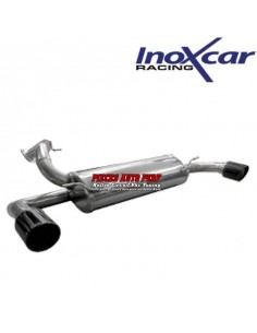 Silencieux échappement Inox 1 sortie X-Race Black D+G 100mm Mazda 3 2l3 Turbo Di MPS