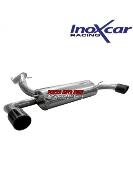 Silencieux échappement Inox 1 sortie X-Race Black D+G 100mm Mazda 3 2l3 Turbo Di MPS