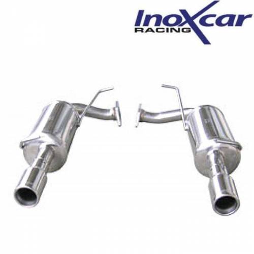 Silencieux échappement Inox 1 sortie Ronde D+G 80mm Mazda 6 2l3 Turbo 16v