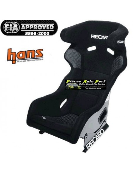 Siège baquet Polyester FIA RECARO Pro Racer SPG HANS Noir