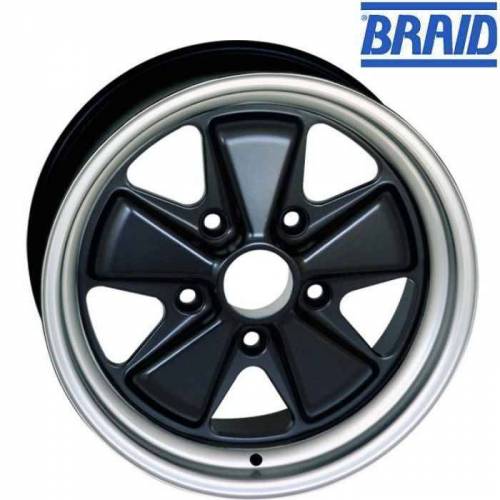 Jante BRAID BZ Spécial Porsche 6.0x15 - 5x130 - Et.36 Alésage 71.6