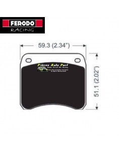 Plaquettes de freins Arrière FERODO Racing pour RENAULT Twingo 2 R2 VO