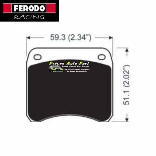 Plaquettes de freins Arrière FERODO Racing pour RENAULT Twingo 2 R2 VO