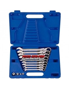 Coffret à Cliquet 45 pièces Douilles métriques 6 pans carré 1/4