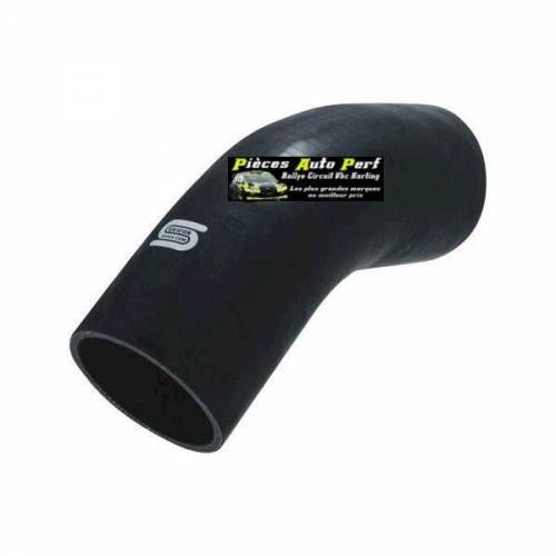 Durite Coude 45° silicone renforcé Noir Diamètre 32mm