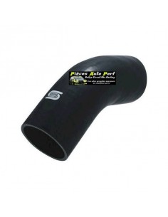 Durite Coude 45° silicone renforcé Noir Diamètre 35mm