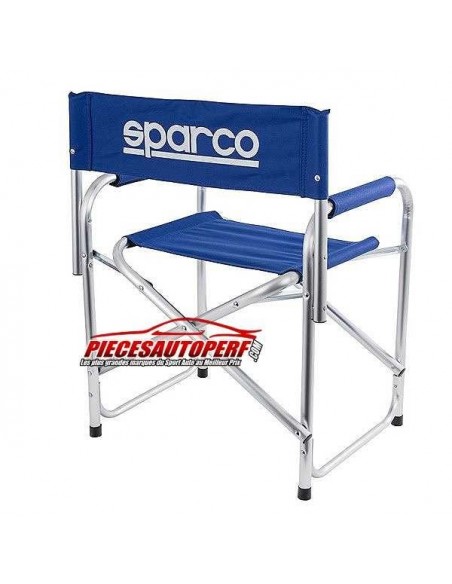 Siège de stands pliable aluminium SPARCO vue de dos