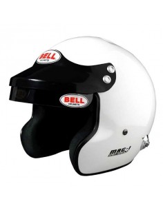 Casque JET FIA HANS BELL Mag-1 2017 Blanc