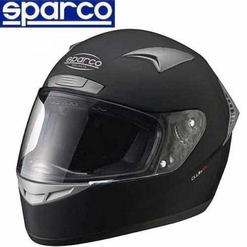Casque Intégral Karting SPARCO Club X-1 2017 Noir Mat