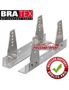 Fixations latérales Aluminium réglables FIA BRATEX