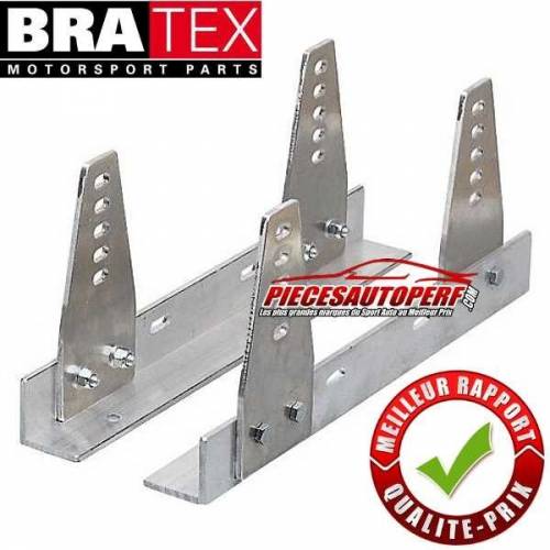 Fixations latérales Aluminium réglables FIA BRATEX