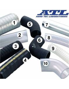 Tuyau de raccordement réservoir carburant 45° Transparent diamètre 57mm