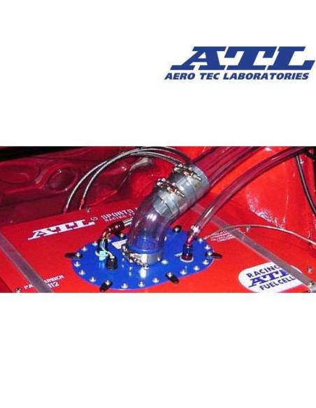 Tuyau de raccordement réservoir carburant 45° Transparent diamètre 57mm