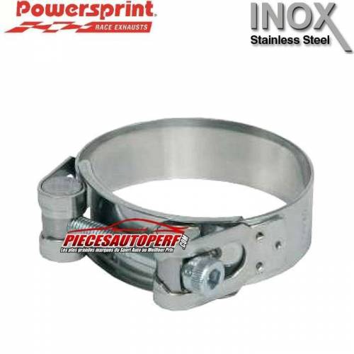 Collier d\'échappement Inox pour tubes Diamètre 68mm à 73mm