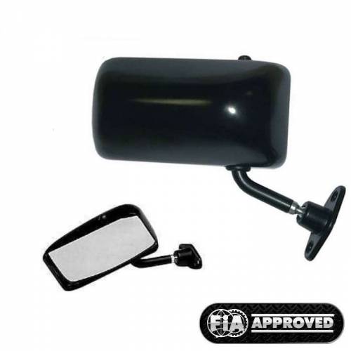 Rétroviseur Touring Noir miroir plat coté Gauche