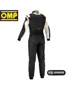 Combinaison FIA OMP Tecnica EVO Noir/Blanc 2