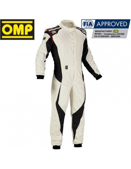Combinaison FIA OMP Tecnica EVO Noir/Blanc