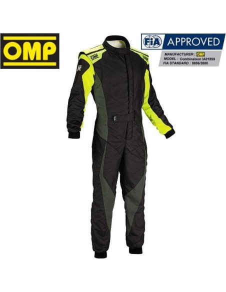Combinaison FIA OMP Tecnica EVO Noir/Jaune