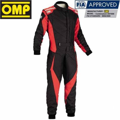 Combinaison FIA OMP Tecnica EVO Noir/Rouge