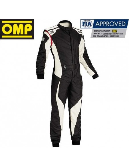 Combinaison FIA OMP Tecnica EVO Noir/Blanc