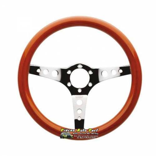 Volant 3 branches diamètre 350mm OMP Mugello Bois