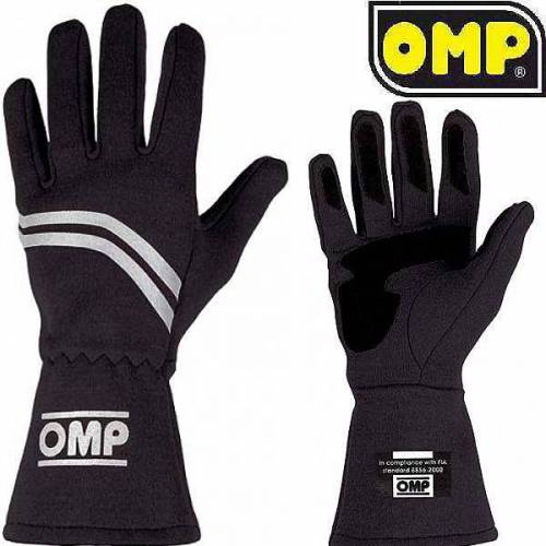 Paire de gants pilote VHC homologué FIA OMP Dijon noir