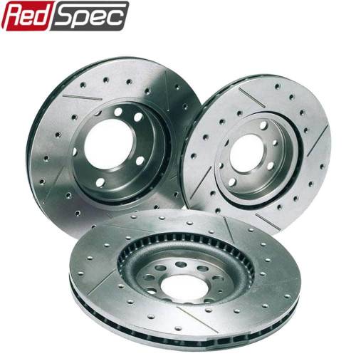 Disques de freins Avant Percés Rainurés pour PEUGEOT 206 RC