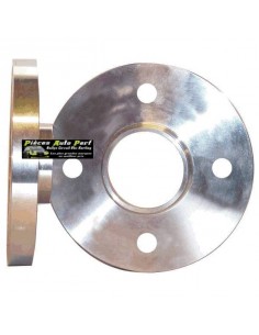 2 Elargisseurs de voie Alu Double centrage 4 Trous Epaisseur 16mm